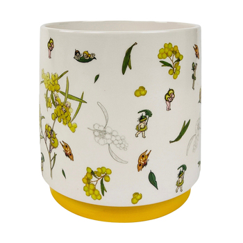 Urban 16cm May Gibbs Ceramic Planter Garden Plant Pot Medium - Yellow