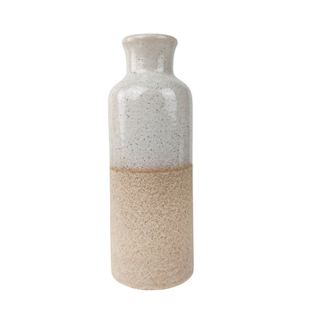 Urban Tammie 19cm Ceramic Flower Vase Medium - Cream Sand