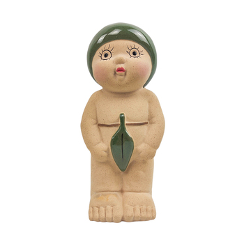 Urban May Gibbs 22cm Ceramic Gumnut Baby Statue Large - Green