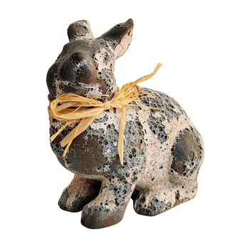 Urban 16cm Delphi Bunny Garden Ornament Home Yard Decor - Grey