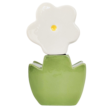 Urban Products Alice Flower Double Vase White Green 24cm