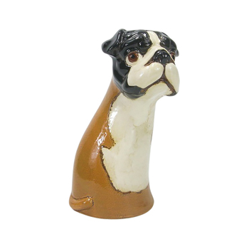 Urban Products 22cm Ceramic Pug Vase Home Decor - Brown/White