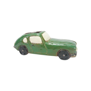 Urban Products 27cm Ceramic Retro Racing Car Planter Home Decor - Green