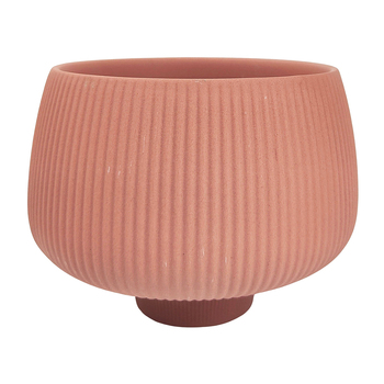 Urban 15cm Marlow Ripple Ceramic Planter Garden Pot - Pink