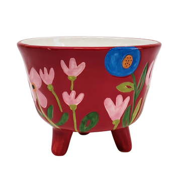 Urban Products Naïve Floral Home Decor Planter Red 16cm