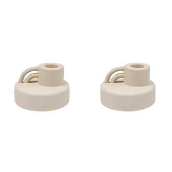 2PK Urban Products Arch Candle Holder Home Decor White 5cm