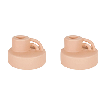 2PK Urban Products Arch Candle Holder Home Decor Bisque 5cm