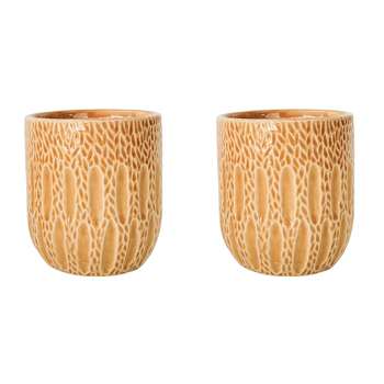 2PK Urban Products The Dash Planter Home Decor Mustard 13cm