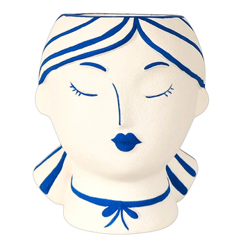 Urban Products Santorini Girl Porcelain Vase White 12cm