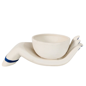 Urban Products Santorini Hand Porcelain Bowl White 22cm