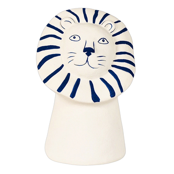 Urban Products Santorini Lion Head Vase White 17cm