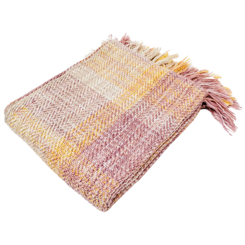 Urban Products Plaid Blanket Pink Orange 150x130cm