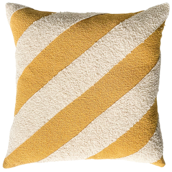 Urban Products Pop Stripe Cushion with Inner Mustard