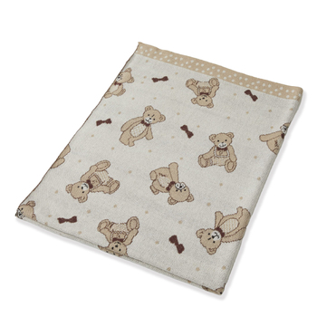 Notting Hill Bear Baby 80x100cm Cotton Knit Blanket