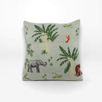 Rayell Kids Cushion Wilderness Sage Green 45x45cm Home Decor