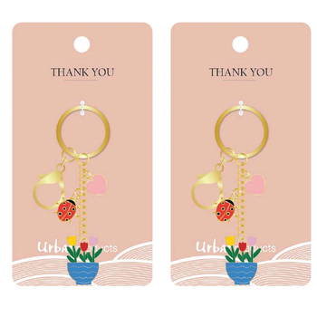 2PK Urban Products Thank You Keyring/Keychain Accessory Colourful 12cm