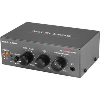 Mclelland Phono Preamp With¬†Line In Usb Rip and Gain Control RIAA Standard