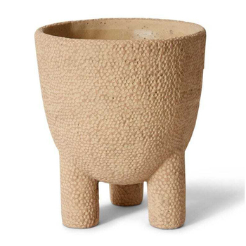 E Style Cooper 23cm Cement Plant Pot Decor - Brown