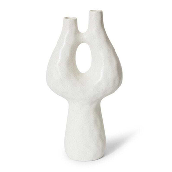 E Style Halle 46cm Ceramic Plant/Flower Vase Decor - White