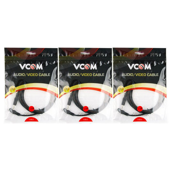 3PK V-Com 3.5St(M)/3.5St(F) Lead 1.8M