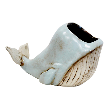 LVD Whale Up Ceramic 27.5cm Planter/Vase Plant Pot Decor