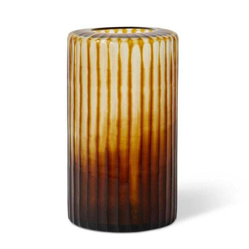 E Style 31cm Glass Cillian Flower Vase Decor - Amber