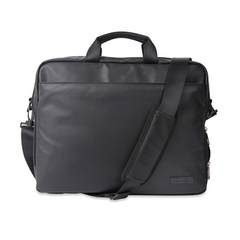 Van Heusen Men's Padded Laptop Briefcase Work Bag Black