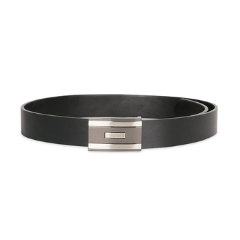 Van Heusen Men's 32" Plate Buckle Dress Belt Black