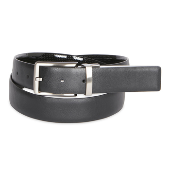 Van Heusen Men's 40" Reversible Belt Patent Matt Black