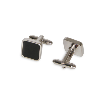 Van Heusen Men's Square Shirt T-Bar Cufflinks Silver