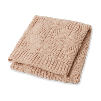 Nordic Kids Florence Wool Blend Baby Blanket - Dusty Pink