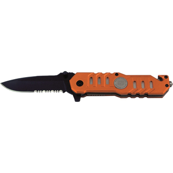 Whitby Knives Safety Survival/Camping SS Lock Knife Orange - 4.5'' Blade