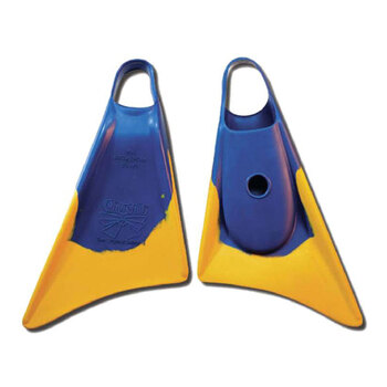 Makapuu Scuba Swimming Fin US 7-8.5 Medium - Blue/Yellow