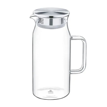 Wilmax England Thermo 1000ml Jug w/ Stainless Steel Lid - Clear