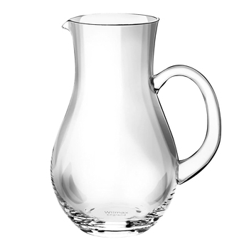 Wilmax England Round Crystalline 1500ml Glass Jug - Clear