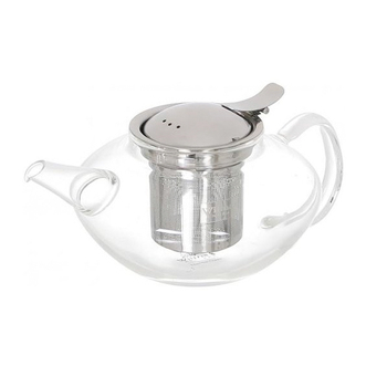 Wilmax England Thermo Glass 650ml Teapot w/ Handle - Clear