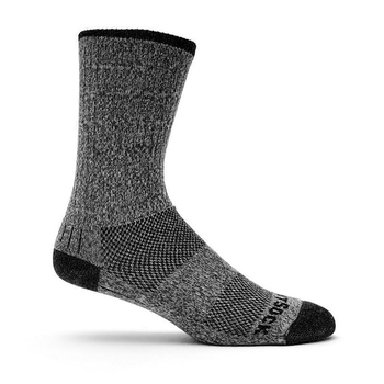 Wrightsock Adventure Crew Black Marl Unisex Socks S AU 4-6 Womens