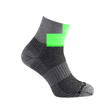 Wrightsock Eco Lt Hike Quarter Black/WHT Socks M AU 4-7.5 Mens/6.5-9 Womens