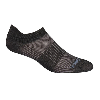 Wrightsock Coolmesh II Tab Black Marl Unisex Socks XL AU 12+ Mens