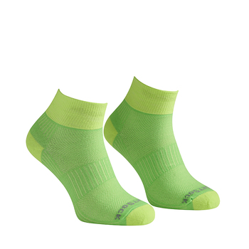 Wrightsock Coolmesh II Quarter Lemon/Lime Unisex Socks S AU 4-6 Womens