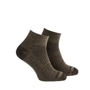 Wrightsock Coolmesh II Quarter Khaki Twist Unisex Socks XL AU 12+ Mens