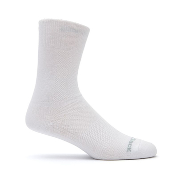 Wrightsock Coolmesh II Crew White Unisex Socks S AU 4-6 Womens