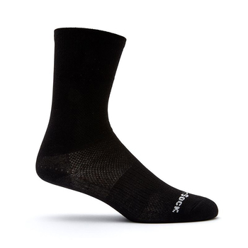 Wrightsock Coolmesh II Crew Black Unisex Socks S AU 4-6 Womens