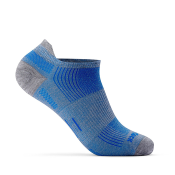 Wrightsock Eco Run Tab Grey/Blue Unisex Socks S AU 4-6 Womens