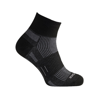 Wrightsock Eco Explore Quarter Black Unisex Socks XL AU 12+ Mens