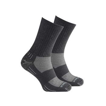 Wrightsock Silver Escape Crew Steel Grey Unisex Socks S AU 4-6 Womens