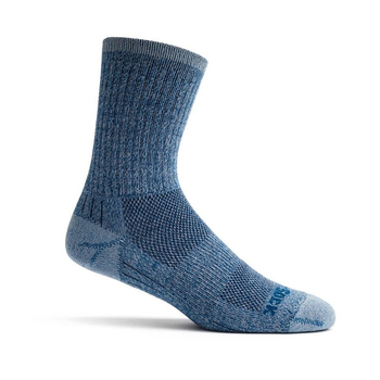 Wrightsock Escape Crew Blue Twist Unisex Socks S AU 4-6 Womens