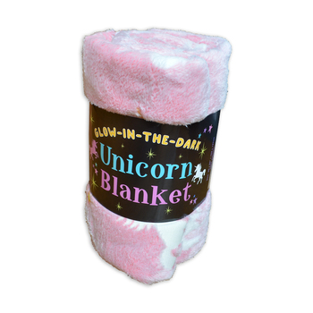 Wonderbox Workshop Glow Throw Glow In The Dark Unicorn Blanket 3y+