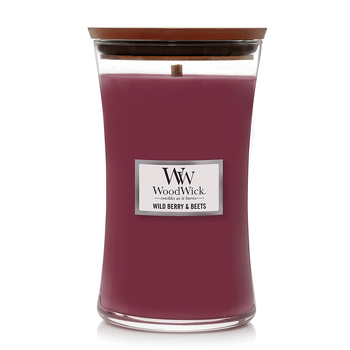 WoodWick Wild Berry & Beets Scented Crafted Candle Glass Jar Soy Wax Large