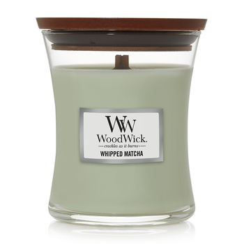 WoodWick Whipped Matcha Scented Crafted Candle Glass Jar Soy Wax Medium